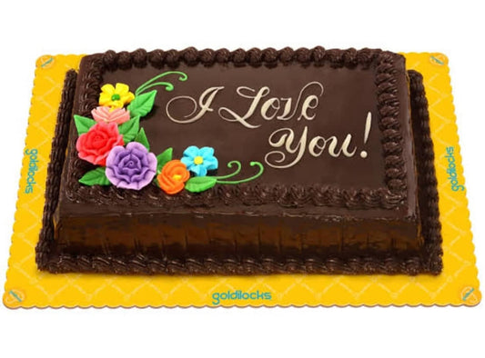 chocolate dedication cake