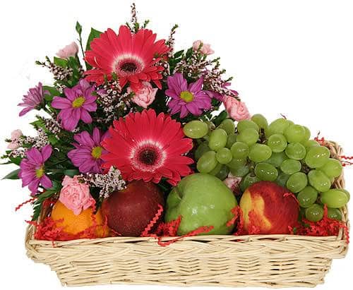 Fruit Basket with Flowers 3